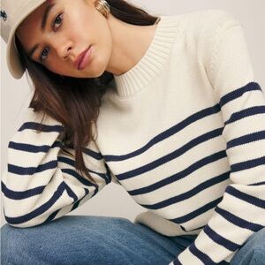 Reformation anna cotton crewneck